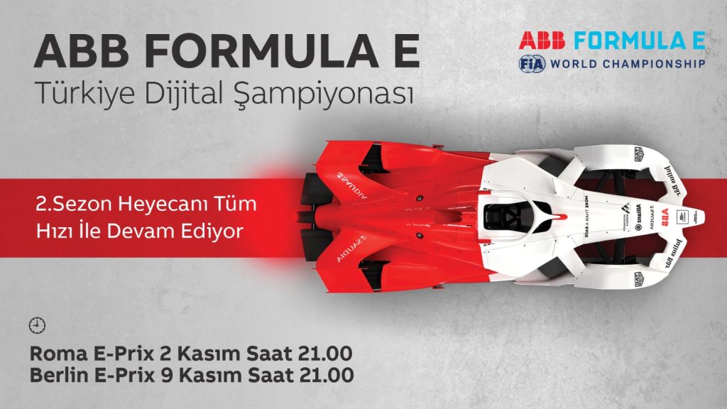 ABB Formula E Türkiye Dijital Şampiyonasında Heyecan Devam Ediyor